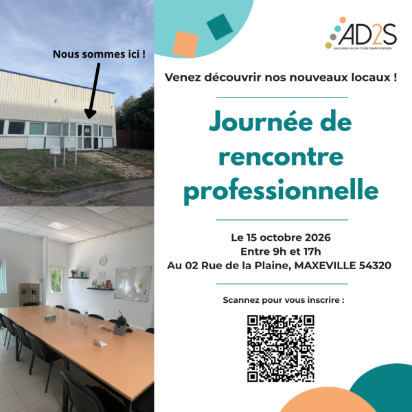 Carton dinvitation journee de rencontre AD2S 15 octobre 2026